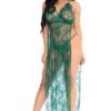 Green Lace Open Side Gown Green Lace Open Side Gown