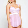Lilac Morning Glory Cutout Babydoll
